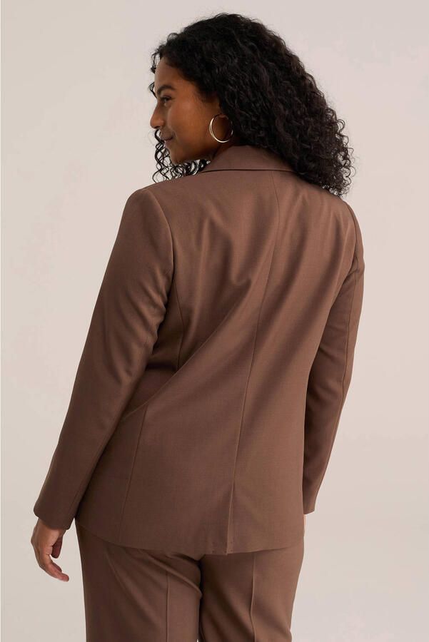 WE Fashion regular fit blazer bruin - Foto 3