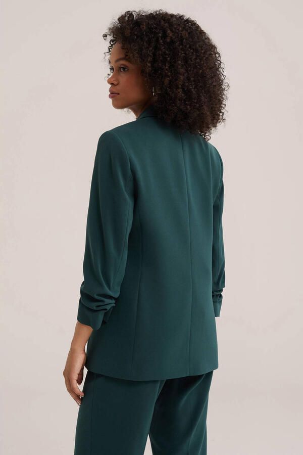 WE Fashion regular fit blazer groen - Foto 3