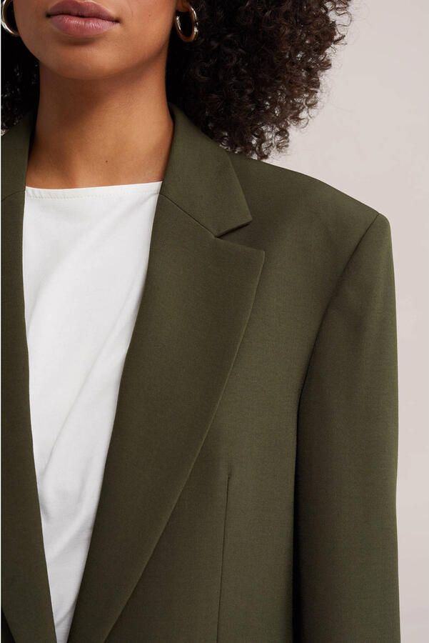 WE Fashion regular fit blazer groen - Foto 2