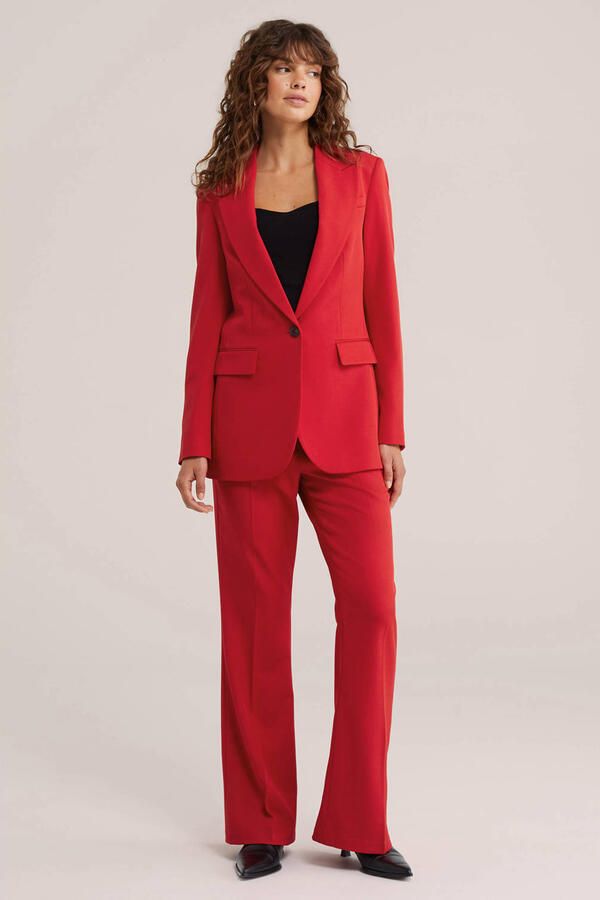 WE Fashion regular fit blazer rood - Foto 3