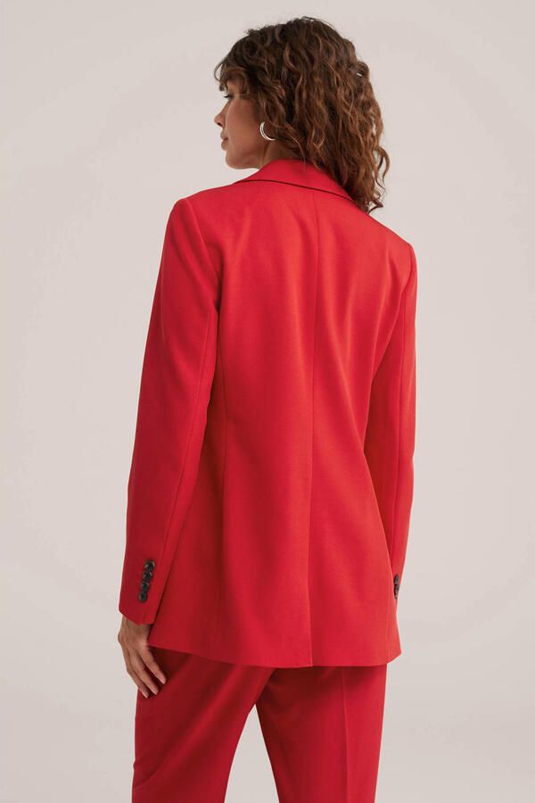 WE Fashion regular fit blazer rood - Foto 2