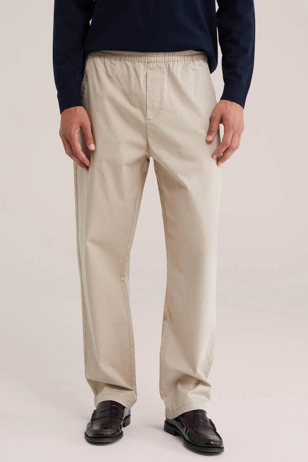 WE Fashion regular fit chino beige