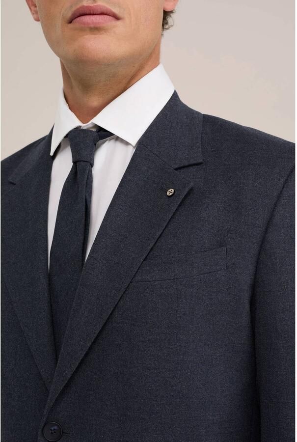 WE Fashion regular fit colbert donkerblauw - Foto 2