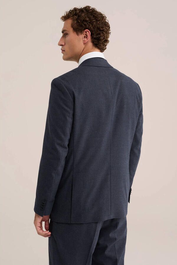 WE Fashion regular fit colbert donkerblauw - Foto 3