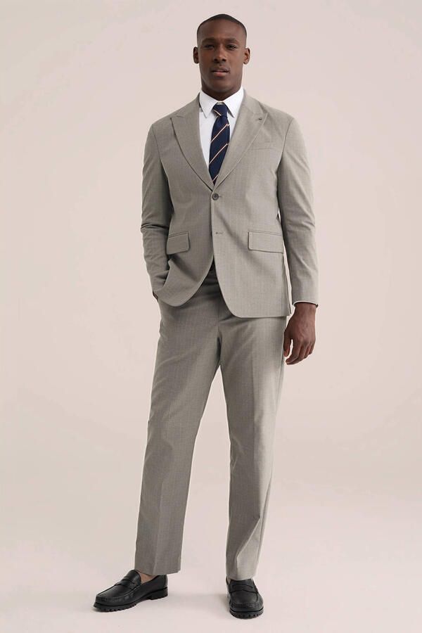 WE Fashion regular fit colbert grijs - Foto 3