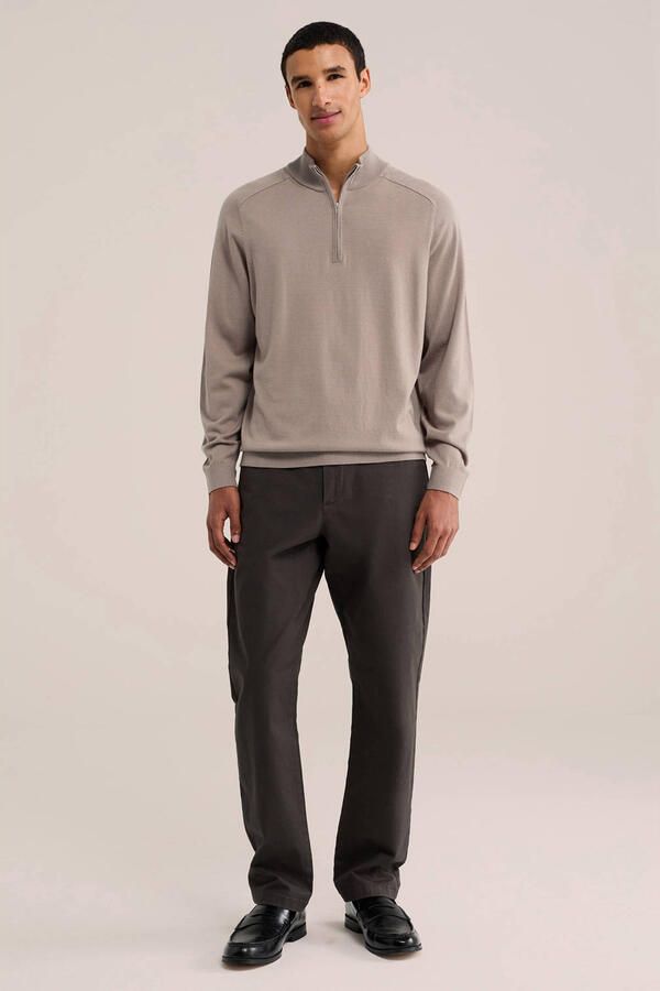 WE Fashion regular fit gebreide trui beige - Foto 2