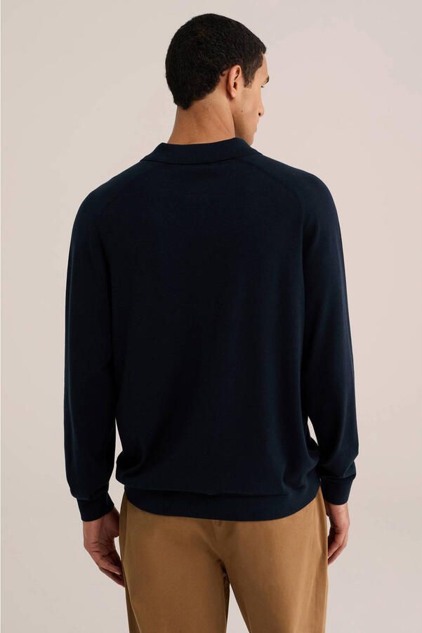 WE Fashion regular fit gebreide trui blauw - Foto 2