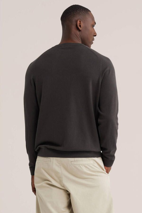 WE Fashion regular fit gebreide trui bruin - Foto 3