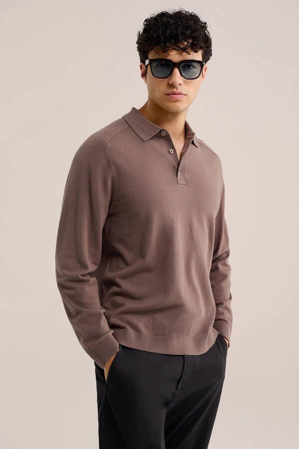 WE Fashion regular fit gebreide trui graphite