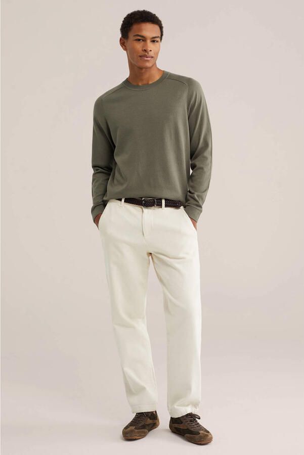 WE Fashion regular fit gebreide trui groen - Foto 2