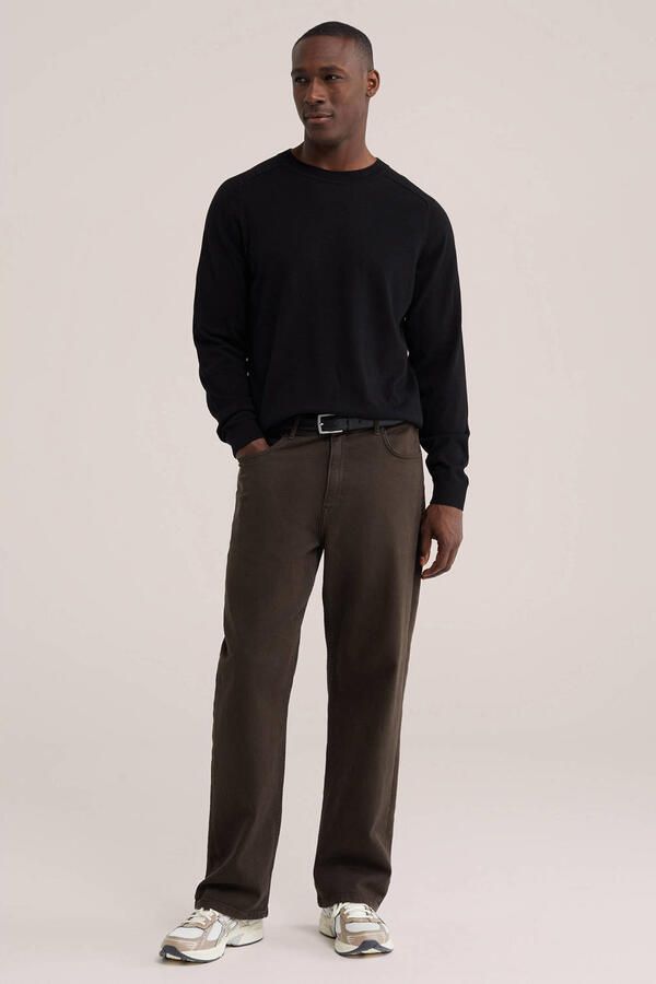 WE Fashion regular fit gebreide trui zwart - Foto 2