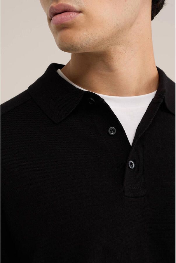 WE Fashion regular fit gebreide trui zwart - Foto 2