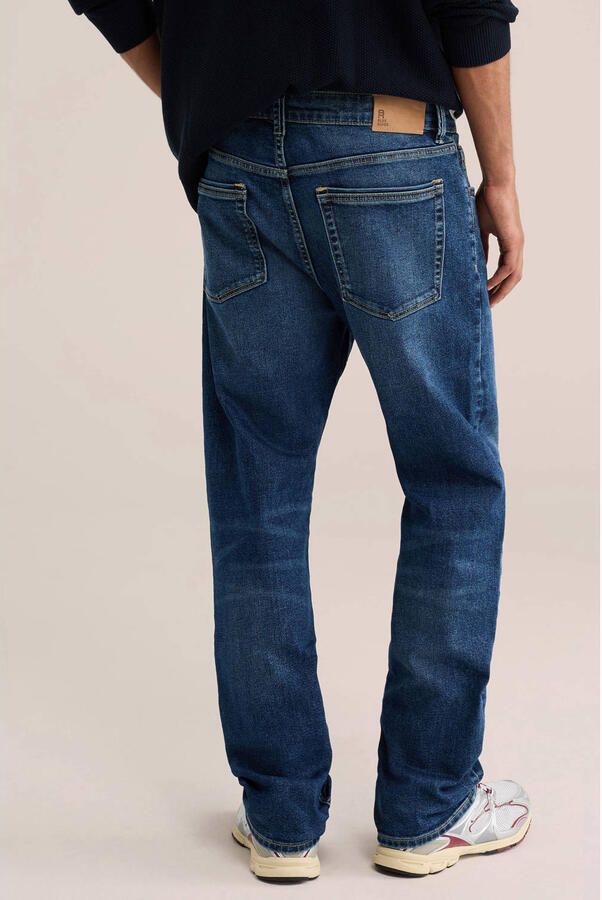 WE Fashion regular fit jeans donkerblauw - Foto 3