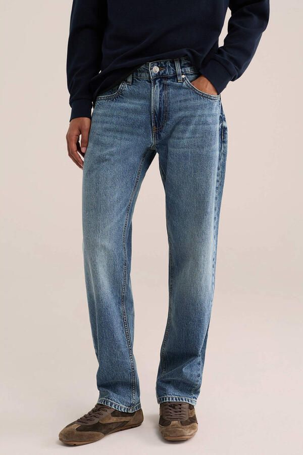 WE Fashion Blue Ridge regular fit jeans grijsblauw