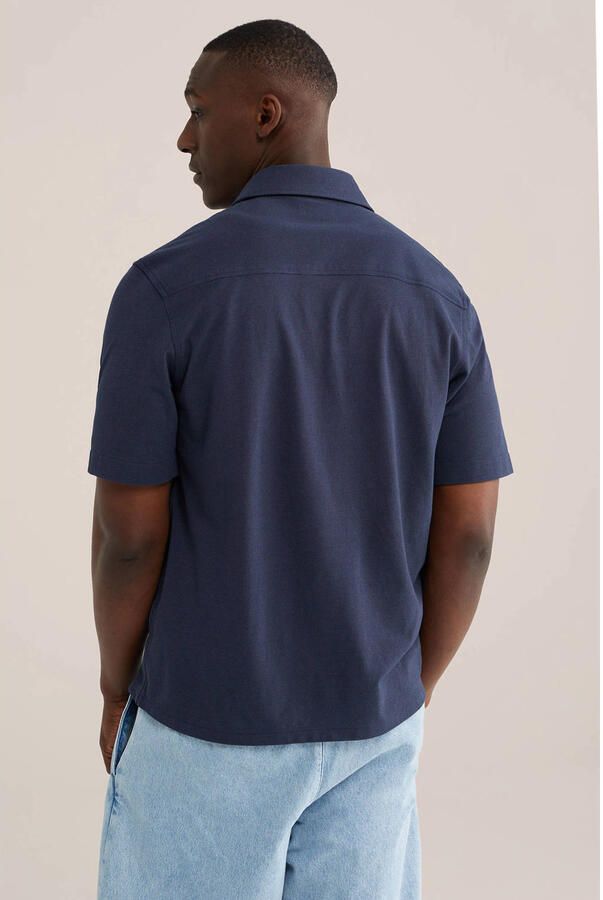 WE Fashion regular fit overhemd donkerblauw - Foto 3