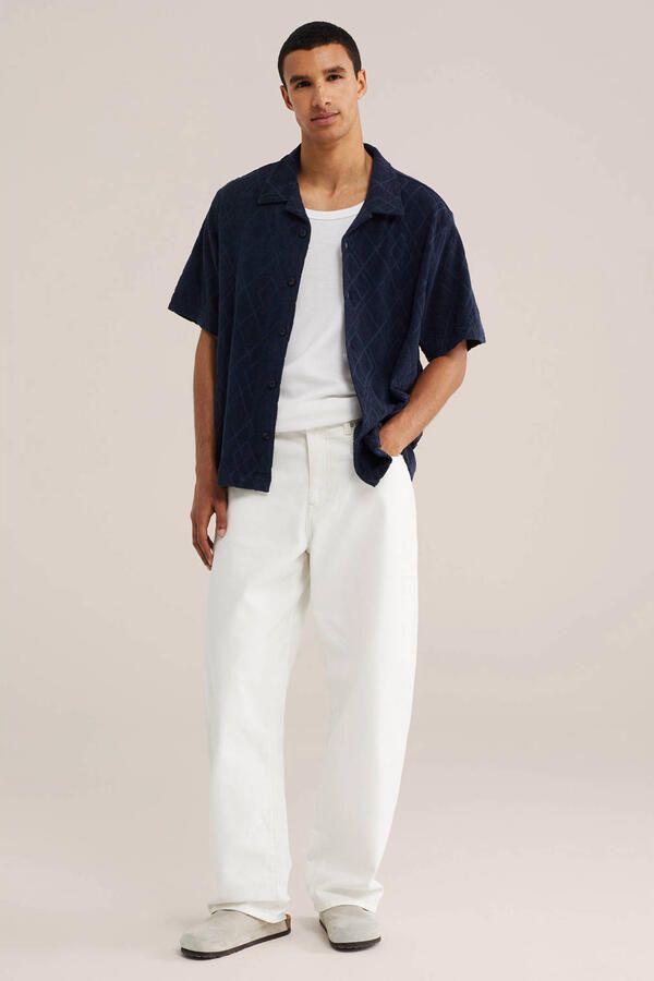 WE Fashion regular fit overhemd donkerblauw - Foto 3