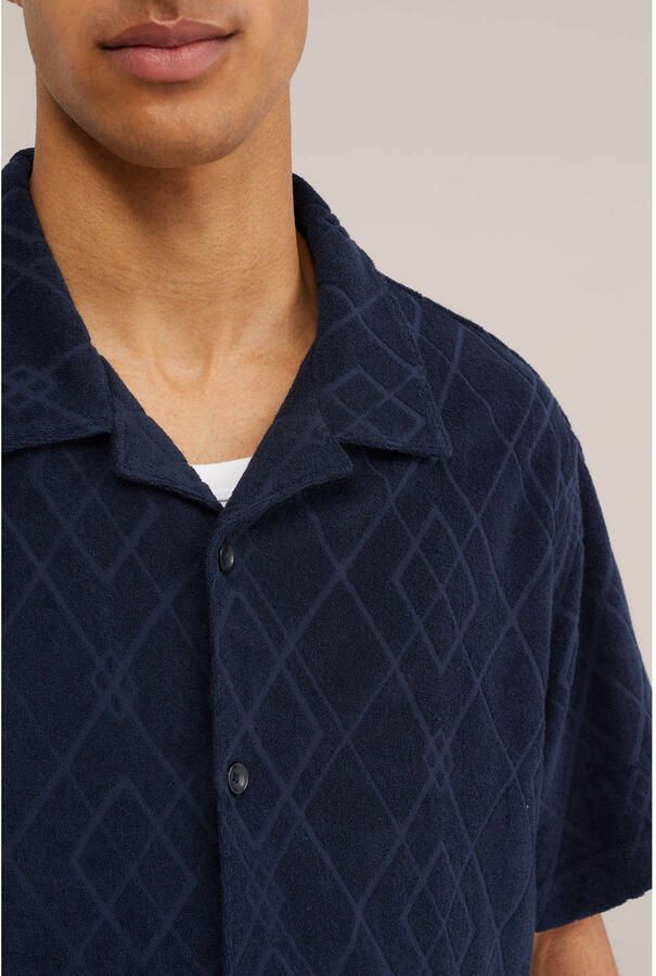 WE Fashion regular fit overhemd donkerblauw - Foto 2