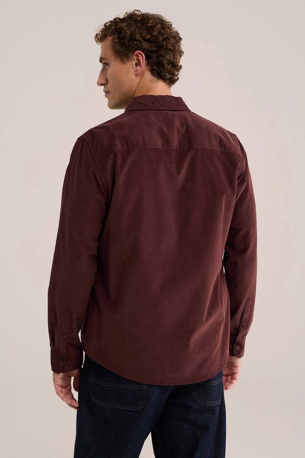 WE Fashion regular fit overhemd roodbruin - Foto 2