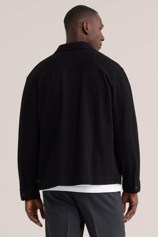 WE Fashion regular fit overshirt zwart - Foto 3