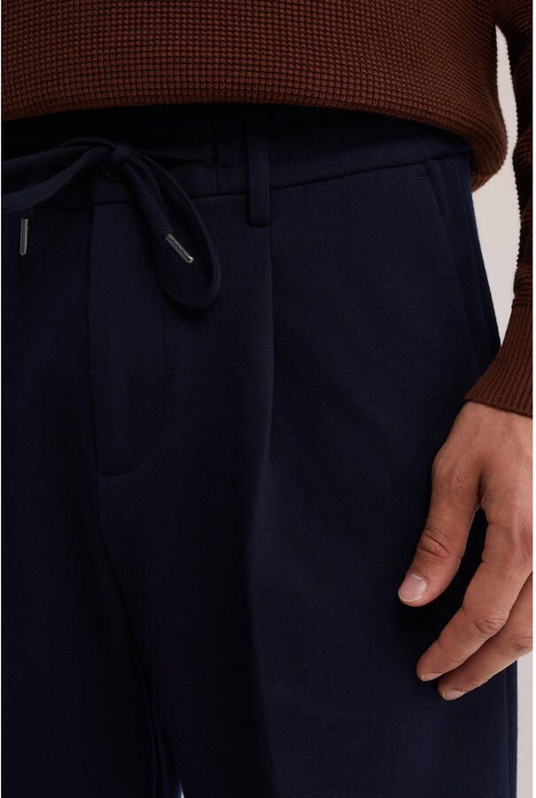 WE Fashion regular fit pantalon donkerblauw - Foto 2