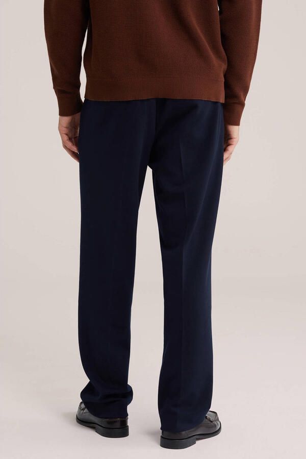 WE Fashion regular fit pantalon donkerblauw - Foto 3