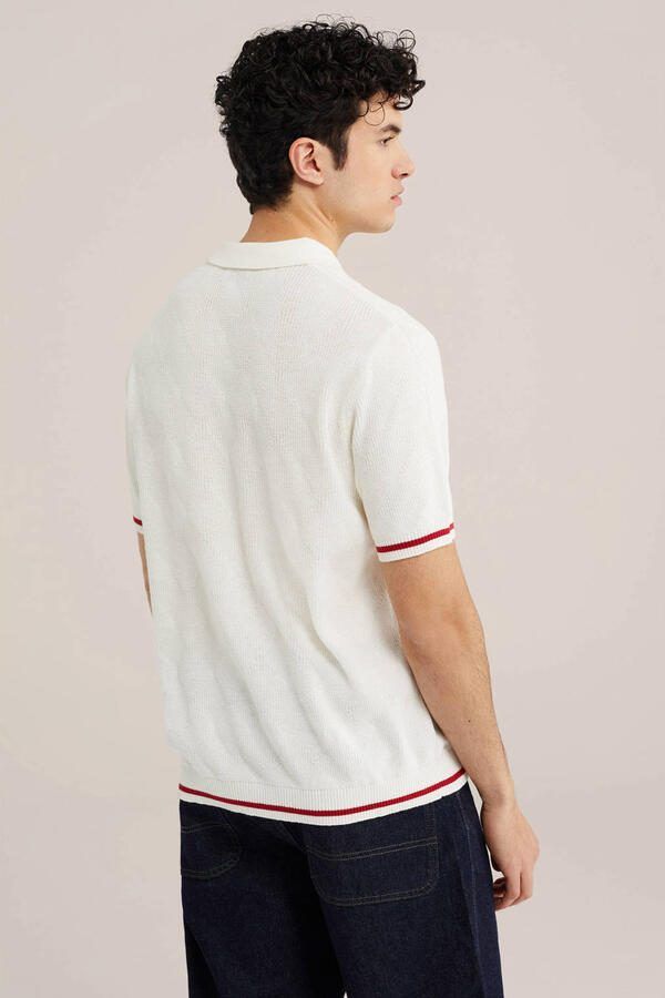WE Fashion regular fit polo ecru - Foto 2