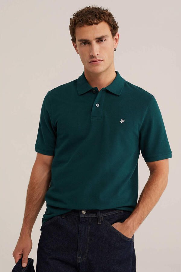 WE Fashion regular fit polo kale