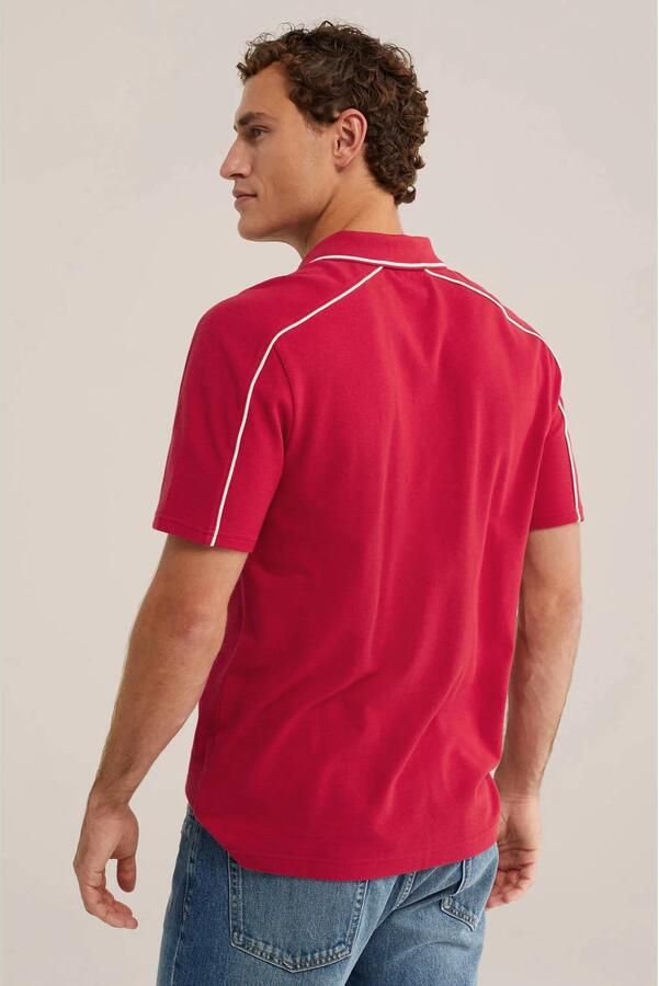WE Fashion regular fit polo rood - Foto 2
