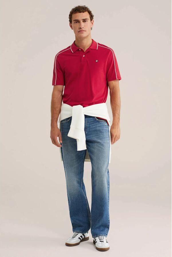 WE Fashion regular fit polo rood - Foto 3