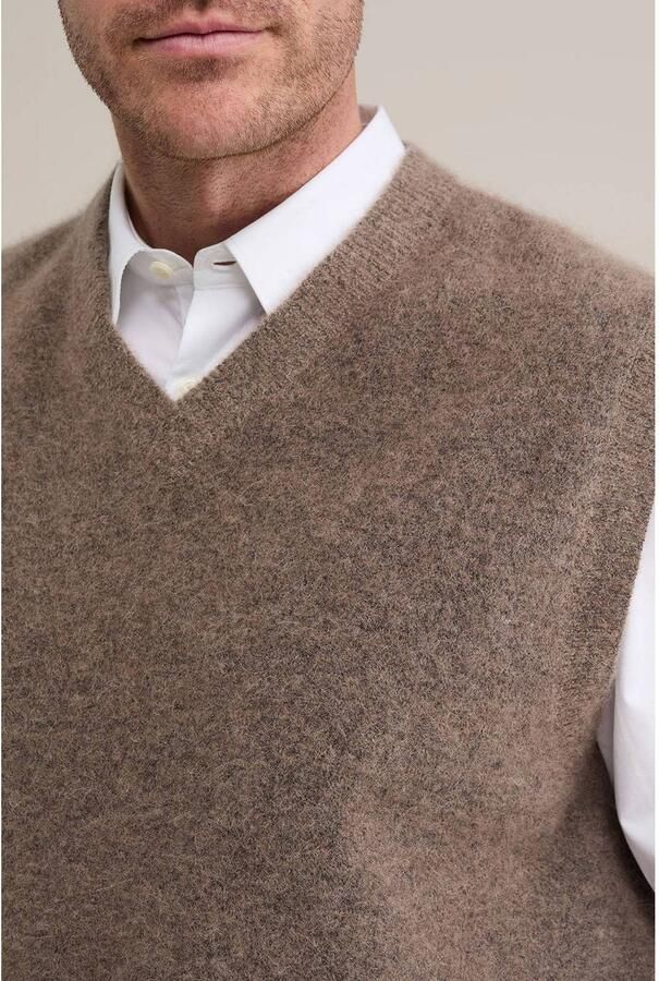 WE Fashion regular fit spencer met wol bruin - Foto 2
