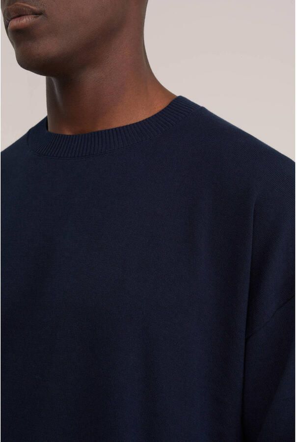 WE Fashion regular fit sweater donkerblauw - Foto 2