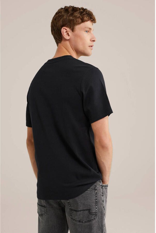 WE Fashion regular fit T-shirt black uni - Foto 2