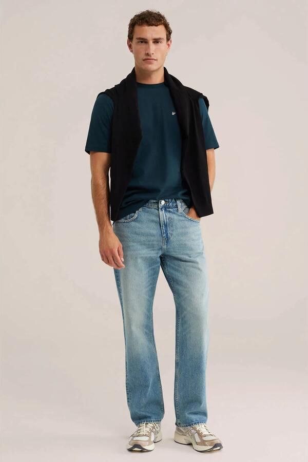 WE Fashion regular fit T-shirt blauwgroen - Foto 2