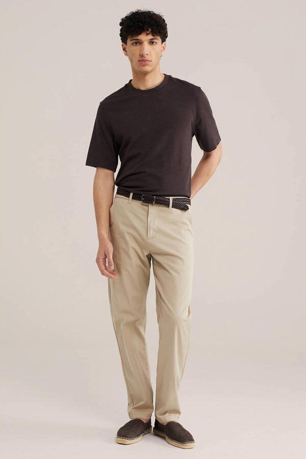 WE Fashion regular fit T-shirt donkerbruin - Foto 3