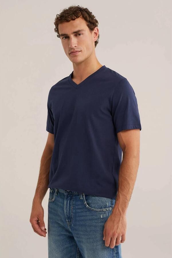 WE Fashion regular fit T-shirt indigo