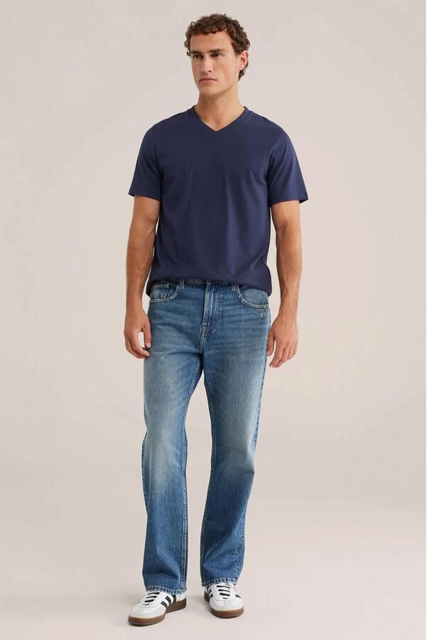 WE Fashion regular fit T-shirt indigo - Foto 3