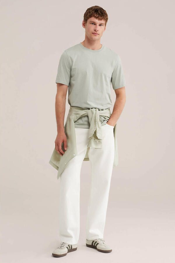 WE Fashion regular fit T-shirt lichtgroen - Foto 3