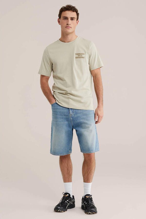 WE Fashion regular fit T-shirt met backprint lichtgroen - Foto 3