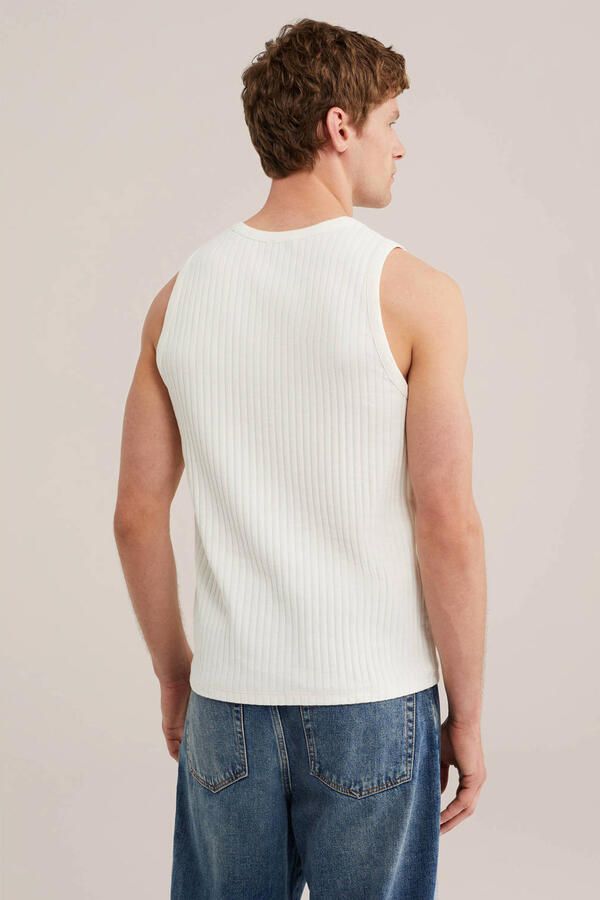 WE Fashion regular fit tanktop ecru - Foto 2