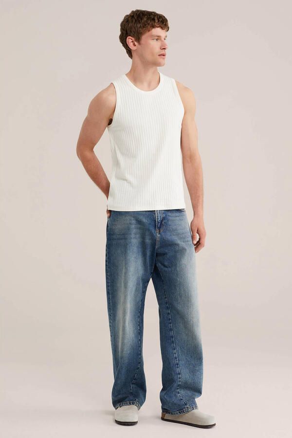 WE Fashion regular fit tanktop ecru - Foto 3