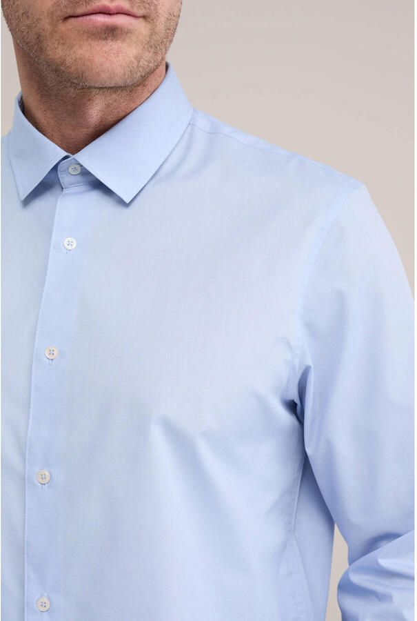WE Fashion regular fit zakelijk overhemd lichtblauw - Foto 2