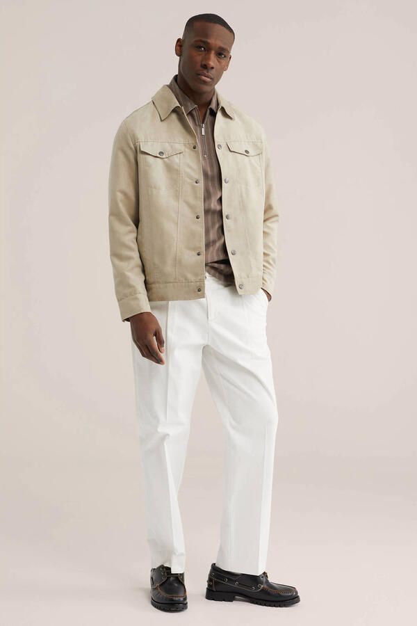 WE Fashion regular gestreepte polo bruin - Foto 2
