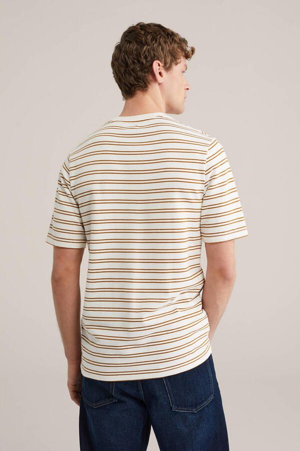 WE Fashion regular gestreepte T-shirt ecru - Foto 2