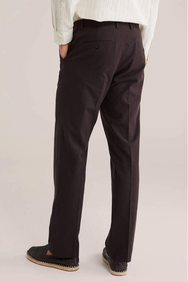 WE Fashion regular pantalon donkerbruin - Foto 2