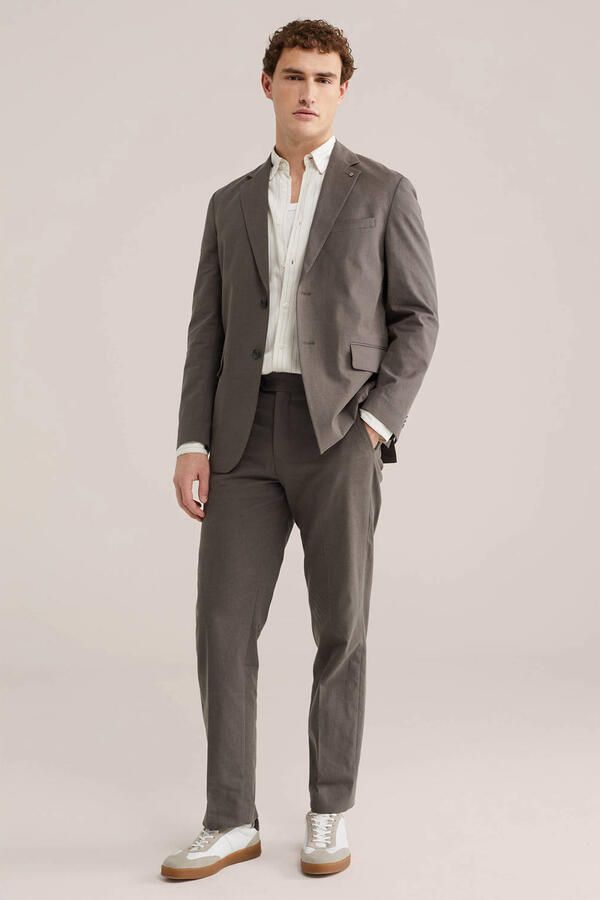 WE Fashion regular pantalon met linnen - Foto 2