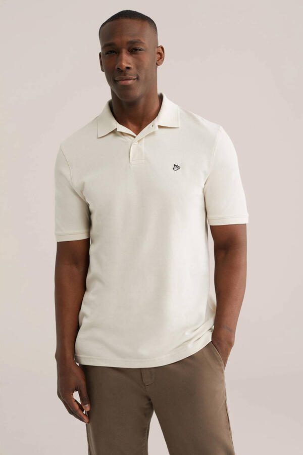 WE Fashion regular polo beige