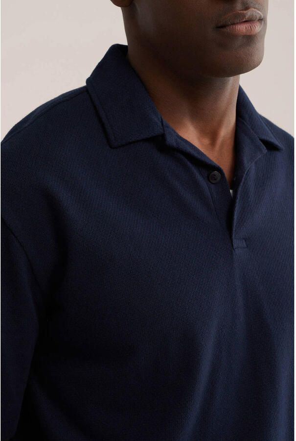 WE Fashion regular polo donkerblauw - Foto 2
