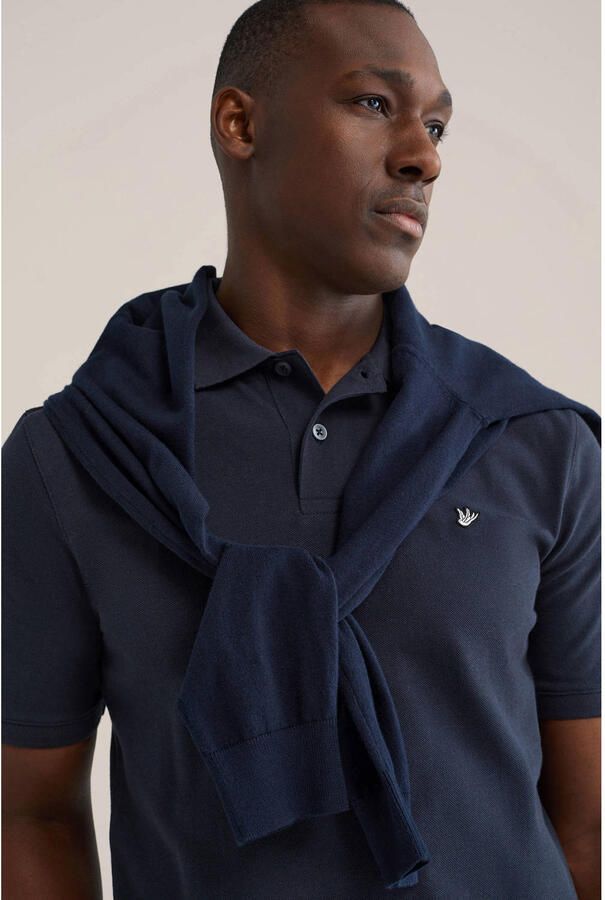 WE Fashion regular polo donkerblauw - Foto 2