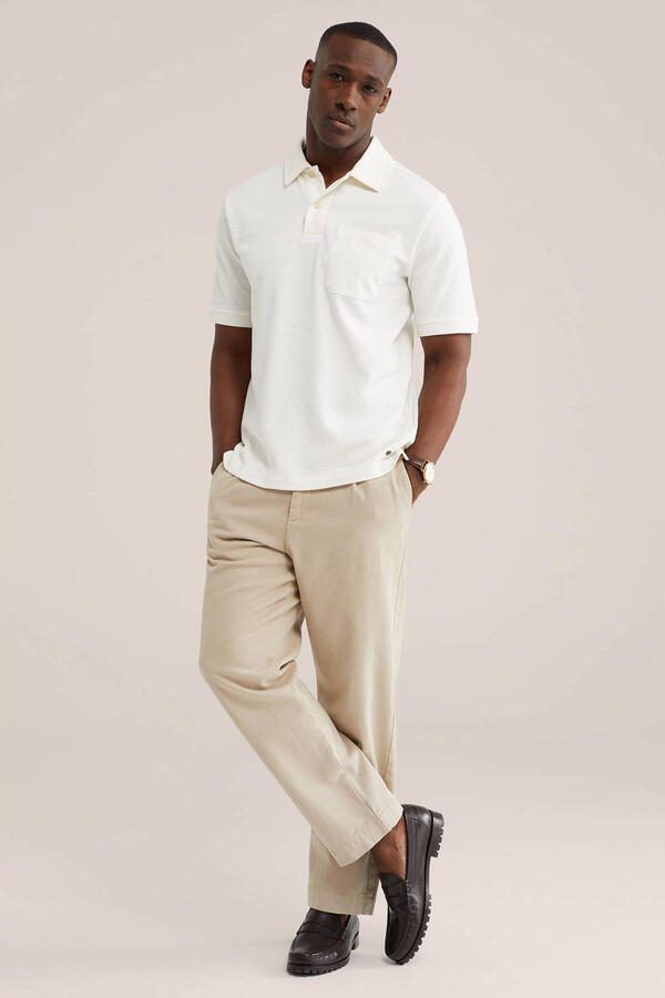 WE Fashion regular polo ecru