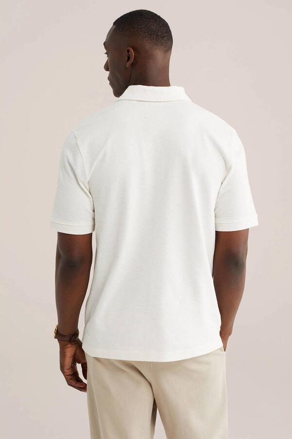 WE Fashion regular polo ecru - Foto 3